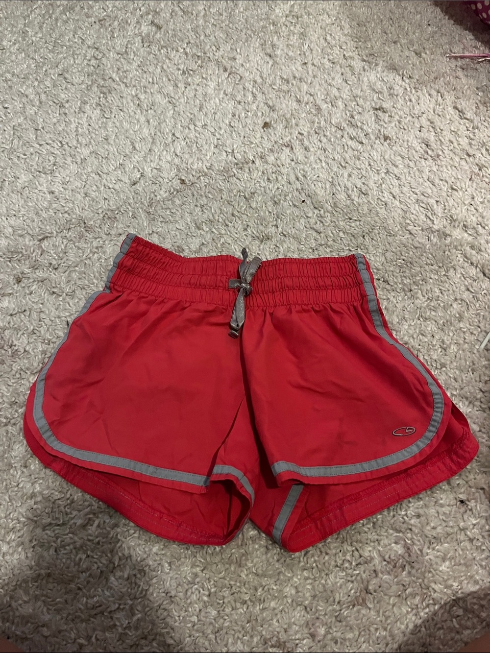 Women’s Pink Athletic Running Shorts with Reflective Trim